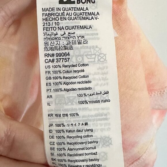 NWT BILLABONG Sun and Sea Paradise Tie Dye Short Sleeve Tee - Small - Picture 5 of 8